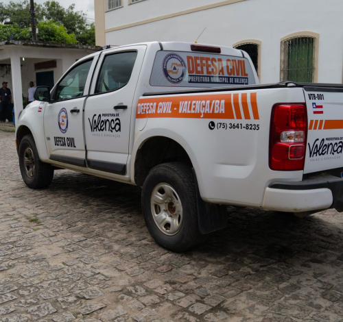 Prefeitura de Valença reforça atuação da Defesa Civil com nova viatura 4x4