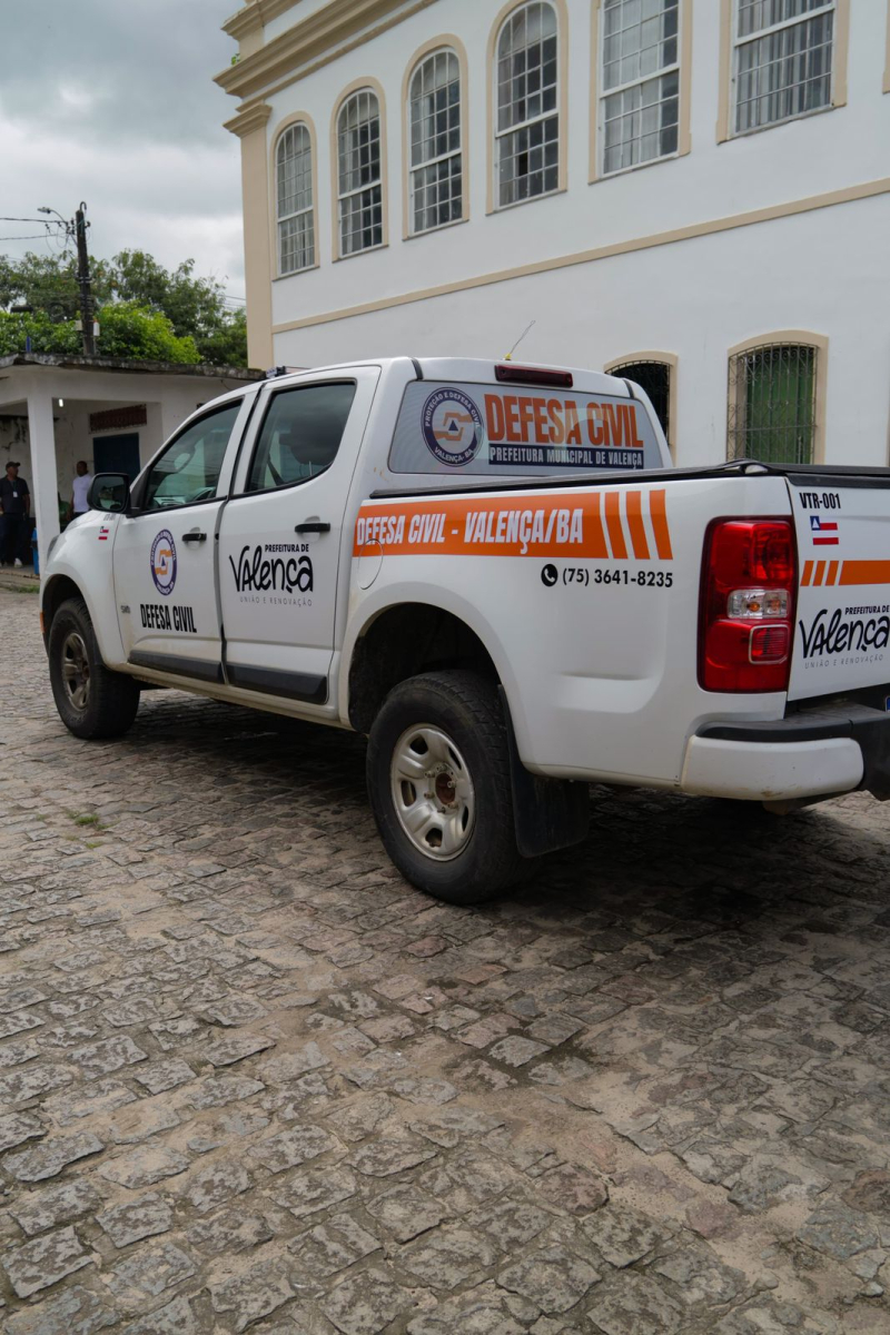 Prefeitura de Valença reforça atuação da Defesa Civil com nova viatura 4x4
