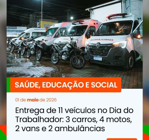 Igrapiúna celebra Dia do Trabalhador com entrega de veículos e reforço nos serviços públicos