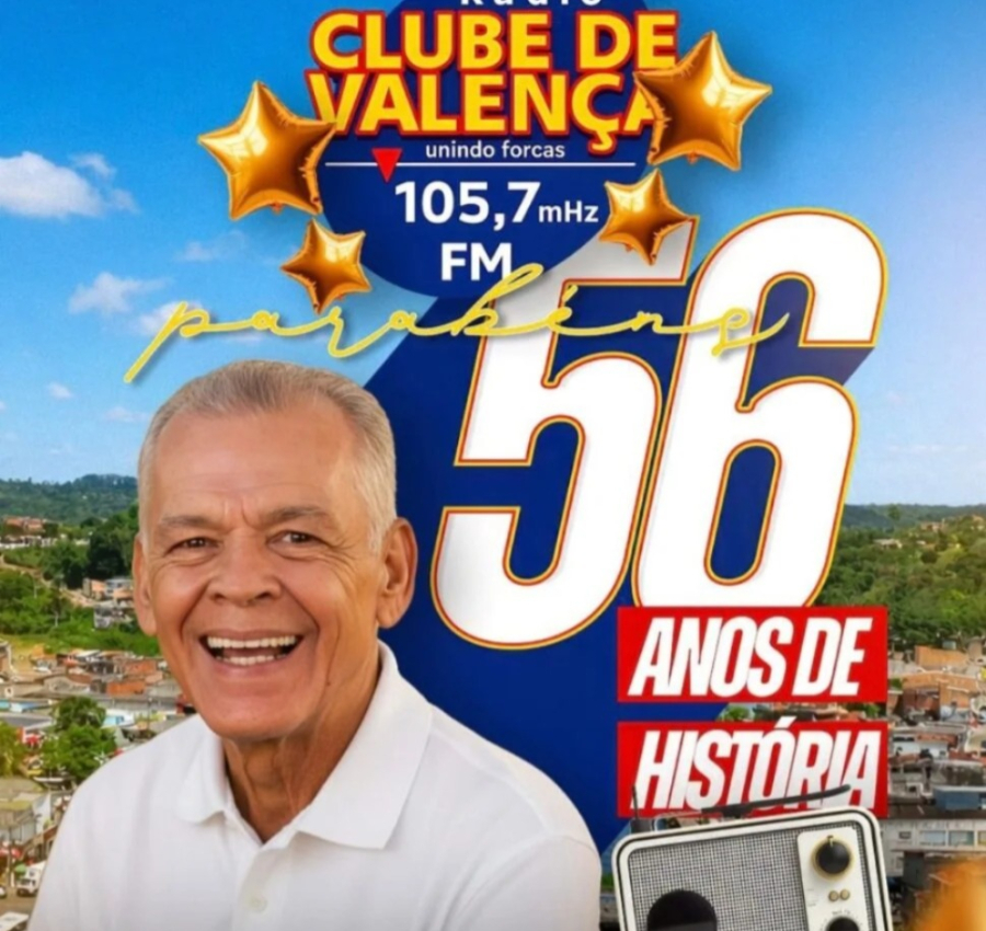 Rádio Clube de Valença completa 56 anos mantendo tradição, credibilidade e voz ativa no Baixo Sul