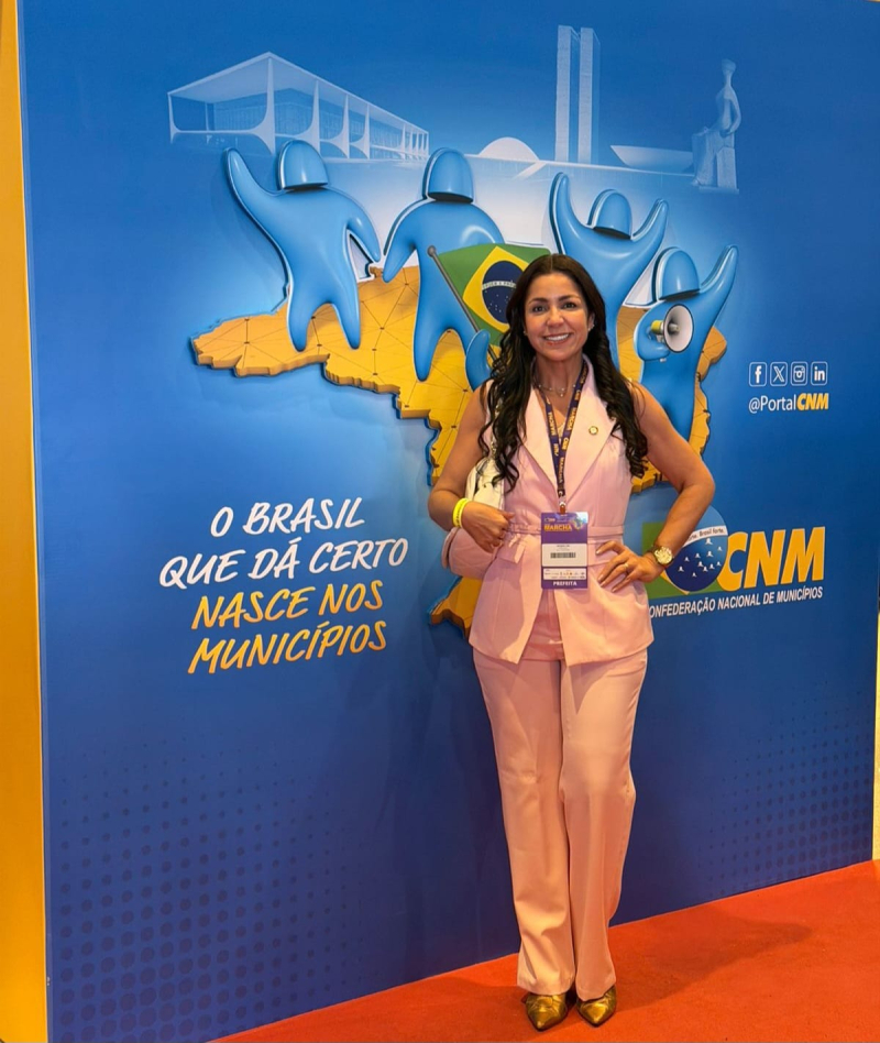 Prefeita Jacqueline Soares representa Nilo Peçanha na Marcha dos Prefeitos em Brasília