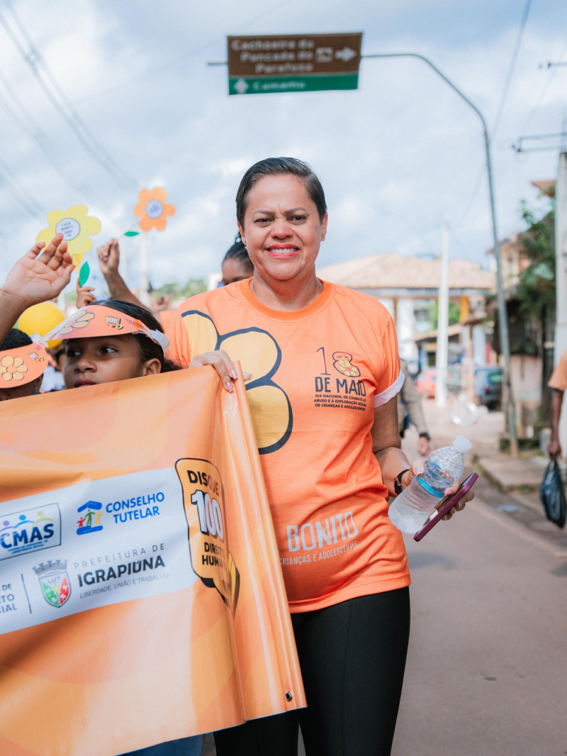 Câmara de Igrapiúna participa da Caminhada do Faça Bonito e reforça compromisso com a proteção da infância