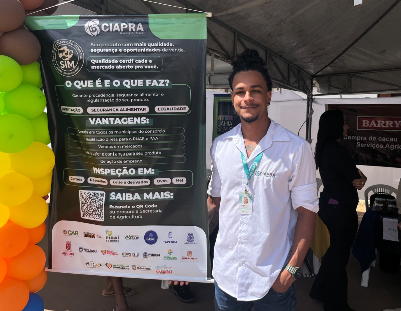 CIAPRA participa da 11ª Feira do Produtor Rural em Jaguaripe e fortalece ações voltadas à agricultura familiar