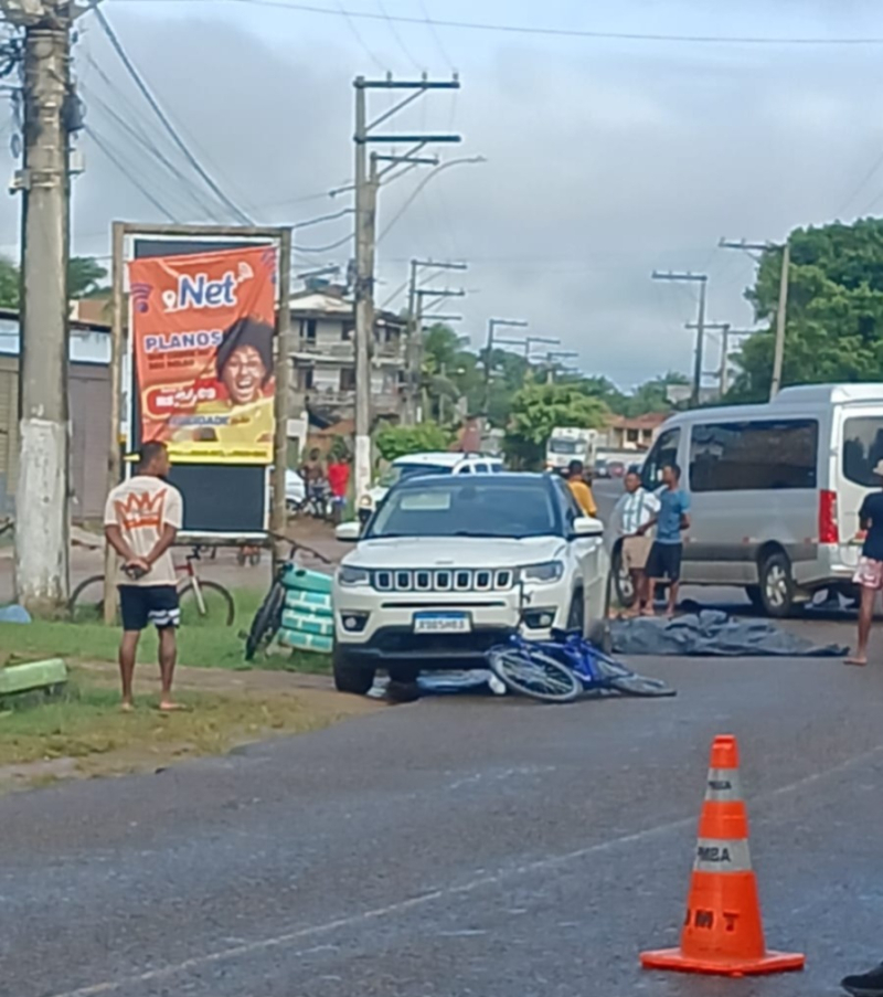 Ciclista morre em acidente na chegada do Guaibim na manhã deste domingo
