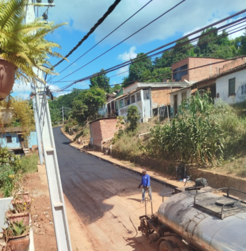 Depois de anos de espera, obras de asfaltamento começam em trecho da BA-250 que liga Ituberá ao Alto da Bela Vista